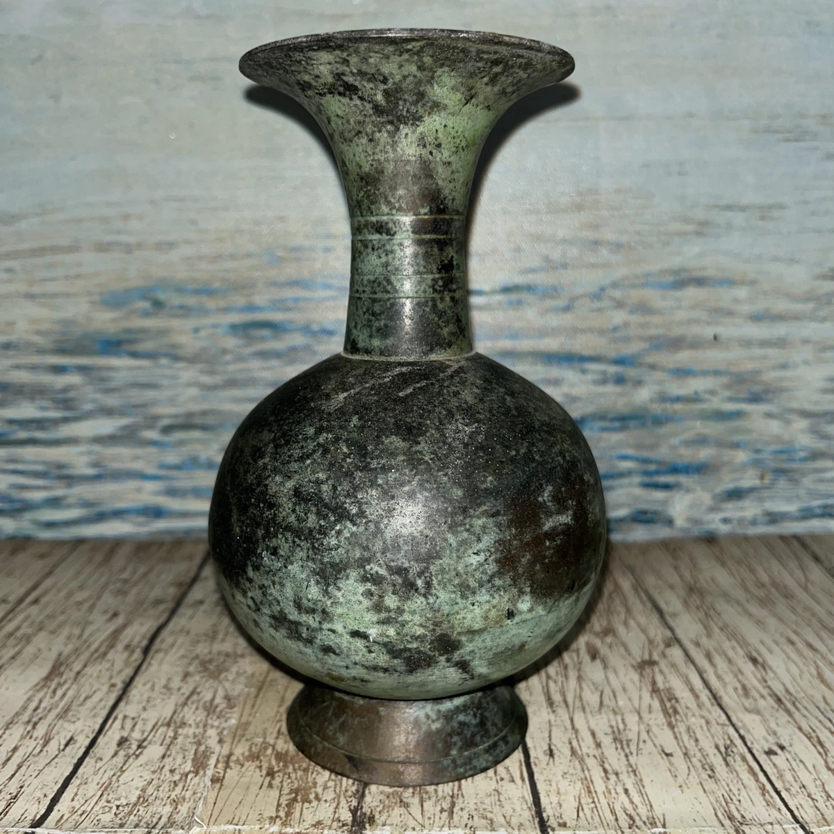 Vintage Brass Vase India In Collectible Brass Metalware for sale