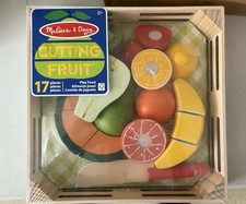 Melissa and Doug Wooden Cutting Fruit Play Set