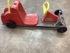 Marx Vintage 1960's Tin Race-A-Kart Electric Battery Powered Go-Kart