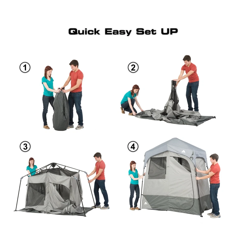 Ozark Trail Portable 2-Room Shower and Privacy Shelter Tent - Image 3 of 4