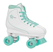 NEW Roller Derby Roller Star 600 Women's Roller Quad Skates White Mint - Size 9