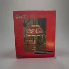 VTG COCA COLA TIFFANY STYLE ACRYLIC STAIN GLASS ACCENT TABLE LAMP
