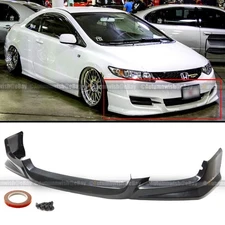 Fit 09-11 Honda Civic 2Dr Coupe PU HFP Style Front Bumper Lip Spoiler Body Kit