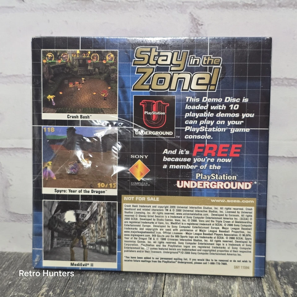 Factory Sealed PlayStation Demo Disc Version 1.3 SNY 11594 - Image 2 of 3