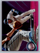 2018 Topps Chrome Pink Refractor Brian Dozier 140