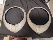Pair Of1940 1941 Hudson Truck Car Headlight Headlamp Lens Bezel Original Oem