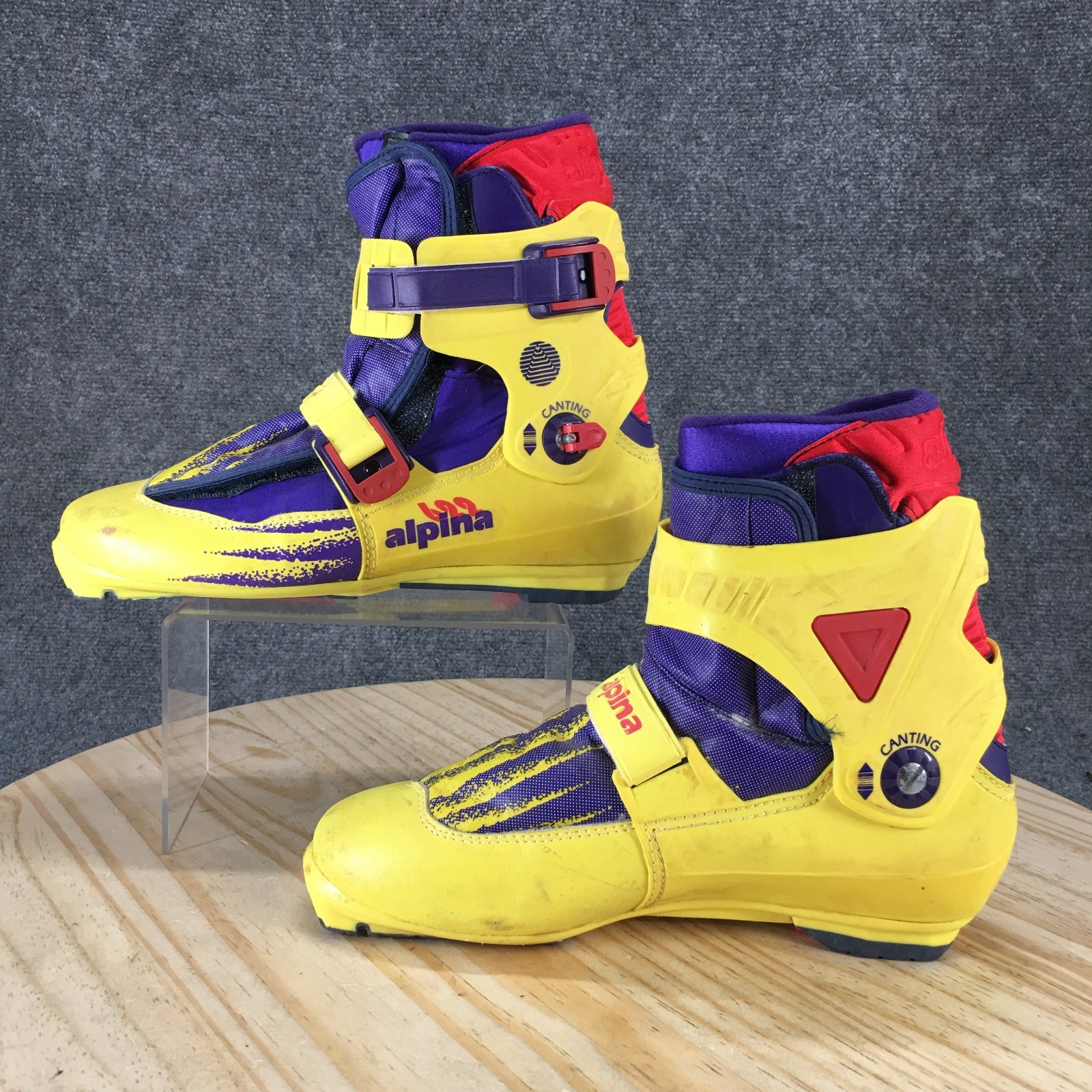 SALOMON Stivali Alpina 622 uomo 42 skate fondo snowboard sci multicolore metà polpaccio