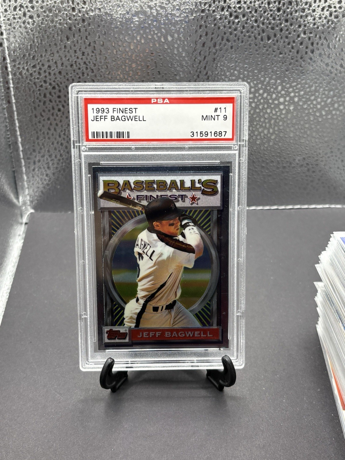 1993 Topps Finest Jeff Bagwell PSA 9