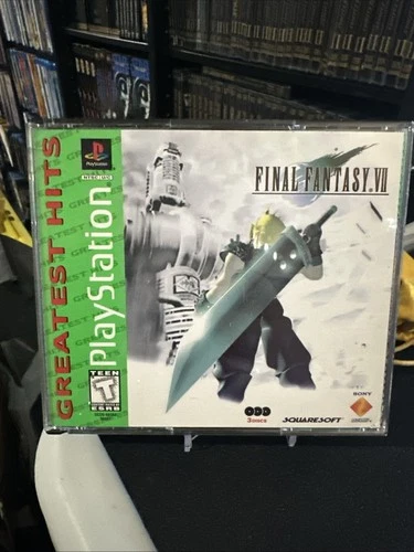 Final Fantasy VII 7 SONY Playstation 1 PS1 GREATEST HITS 3-Discs - VERY GOOD