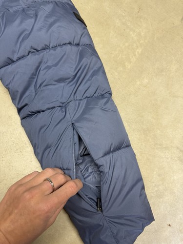 Roxy Winter Rebel Blue Cropped Puffer Jacket Size Large - Picture 4 of 5