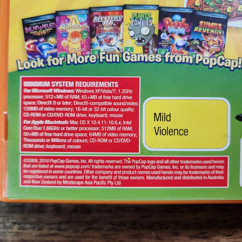 Plants vs Zombies PC Game Of The Year Edition Tested Working Free Shipping AUS - Image 3 of 4