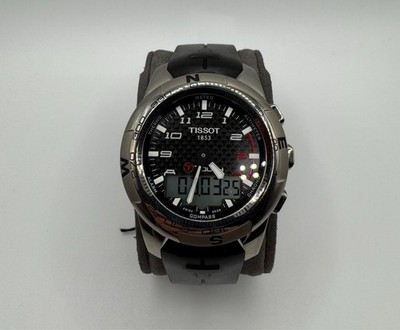 * Tissot T-Touch II Titanium Black Rubber Band Men's Watch T0474204720700