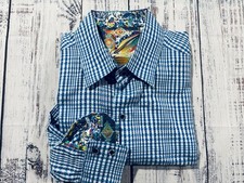Mens Robert Graham Shirt Sz L Button Down GREAT Condition 0503
