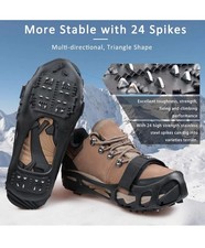 Ice Cleats Crampons anti Slip Shoe Spikes for Snow Ice Cleats for Shoes and Boot