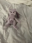 VINTAGE Nintendo Pokemon MEWTWO 6" Plush STUFFED ANIMAL Toy 1998 Original Hasbro