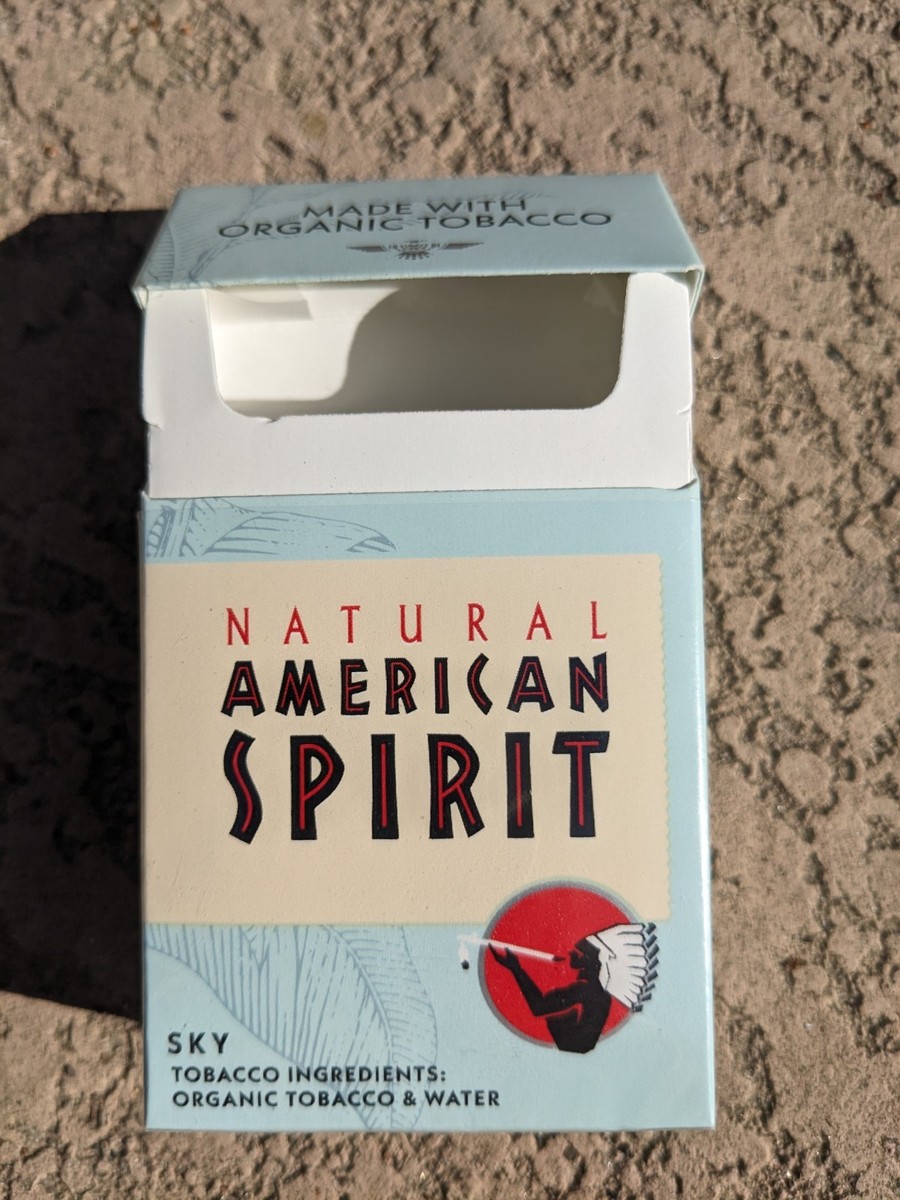 how much are american spirit cigarettes in california Cigarette Box collectible Natural AMERICAN SPIRIT - California tax label