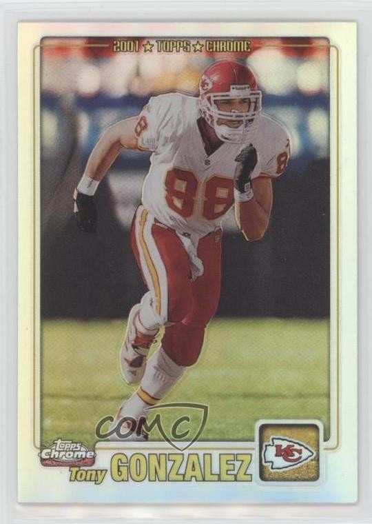 2001 Topps Chrome Refractor /999 Tony Gonzalez #150 HOF
