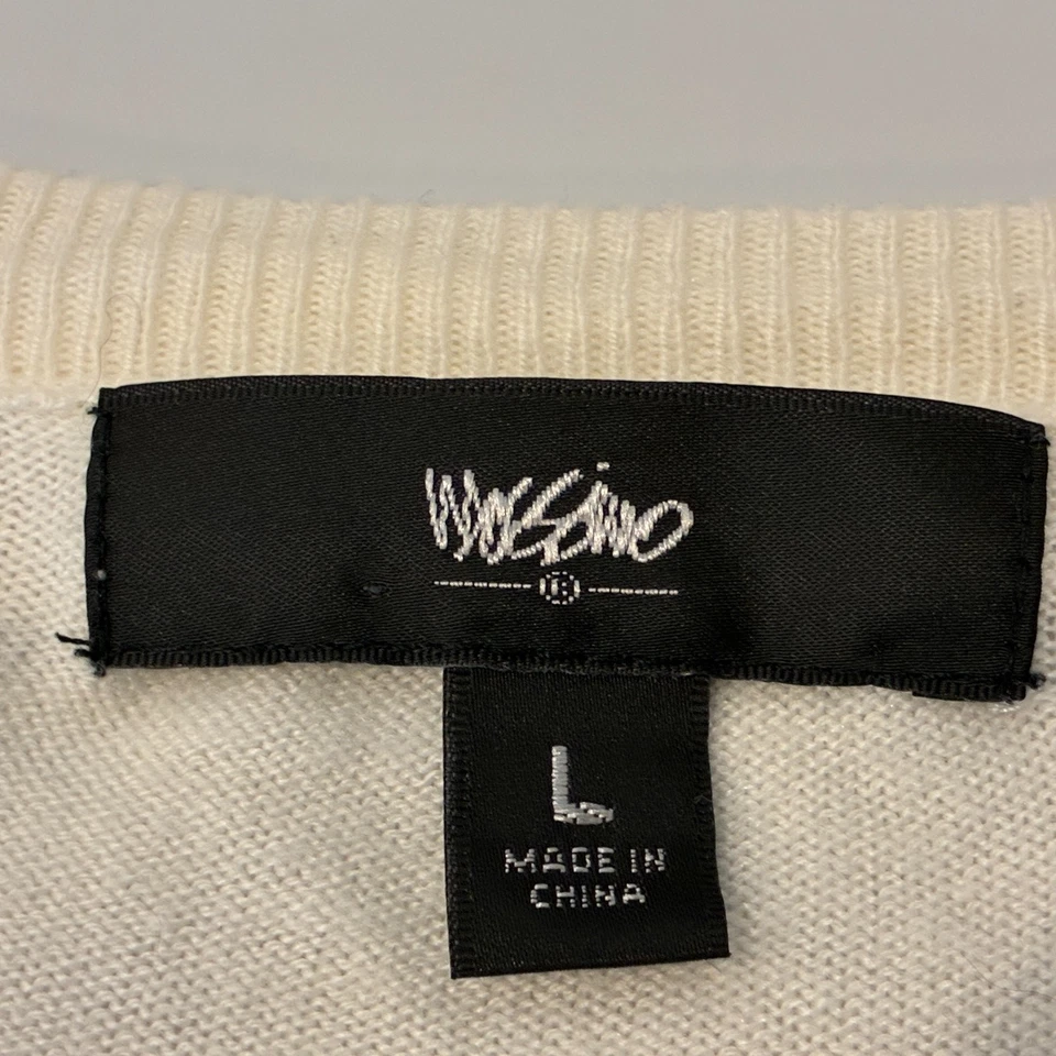 Suéter de Colección Y2K Mossimo Mujer Túnica Manga Larga Puño L Marfil Elastizado Retro Foto 4 de 4