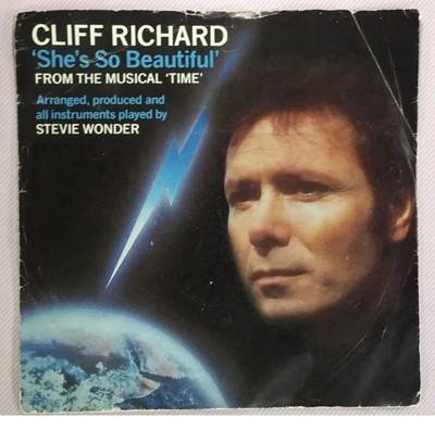 Cliff Richard, She's So Beautiful, From The Musical Time, 7'' Vinyl,EMI, 1986,