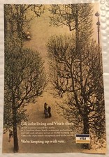 Vintage 1978 Original Print Ad Full Page - Visa - Life Is For Living