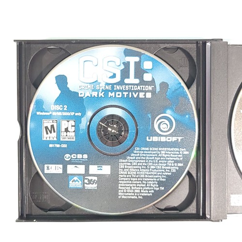 Juego de computadora CSI: Crime Scene Investigation Dark Motives (PC CD-ROM, 2004) - Imagen 4 de 5