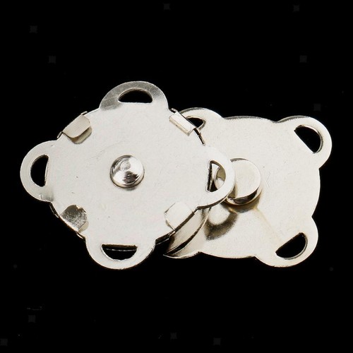 20 Sets Bag Clasps for Craft Clothing Bag DIY 14mm Bronze & - Picture 2 of 7