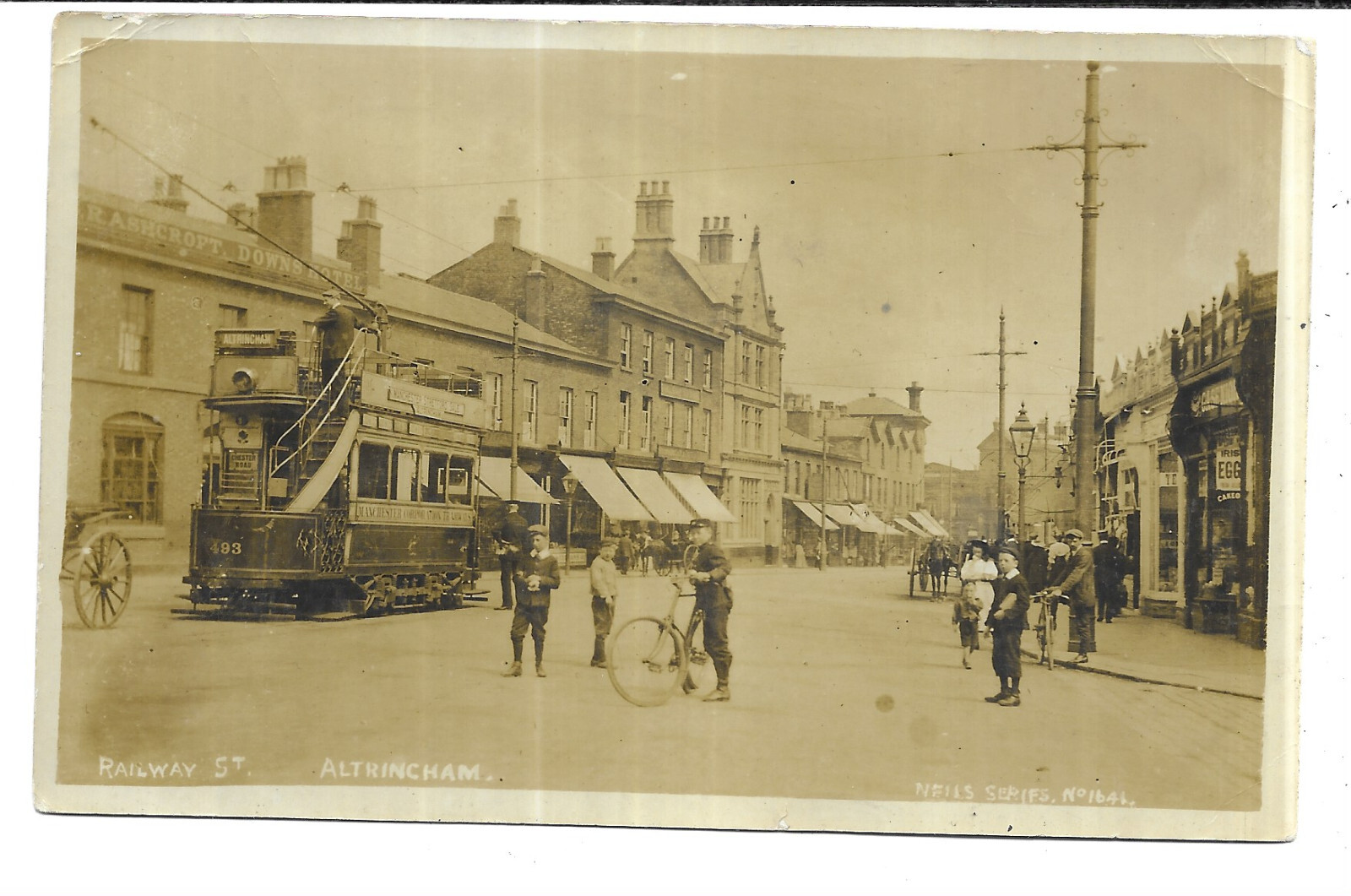 Cheshire Railway St., Altrincham Number 493 Tram Neil Series eBay