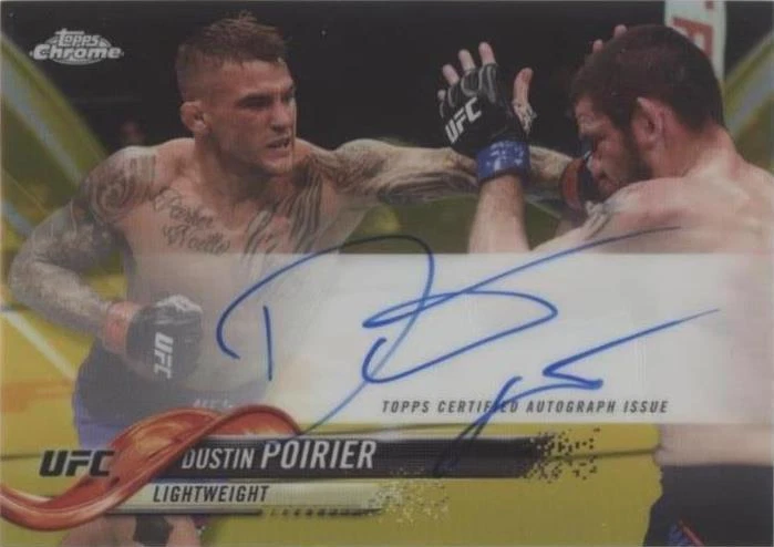 2018 Topps Chrome UFC - Dustin Poirier #FA-DP for sale | eBay