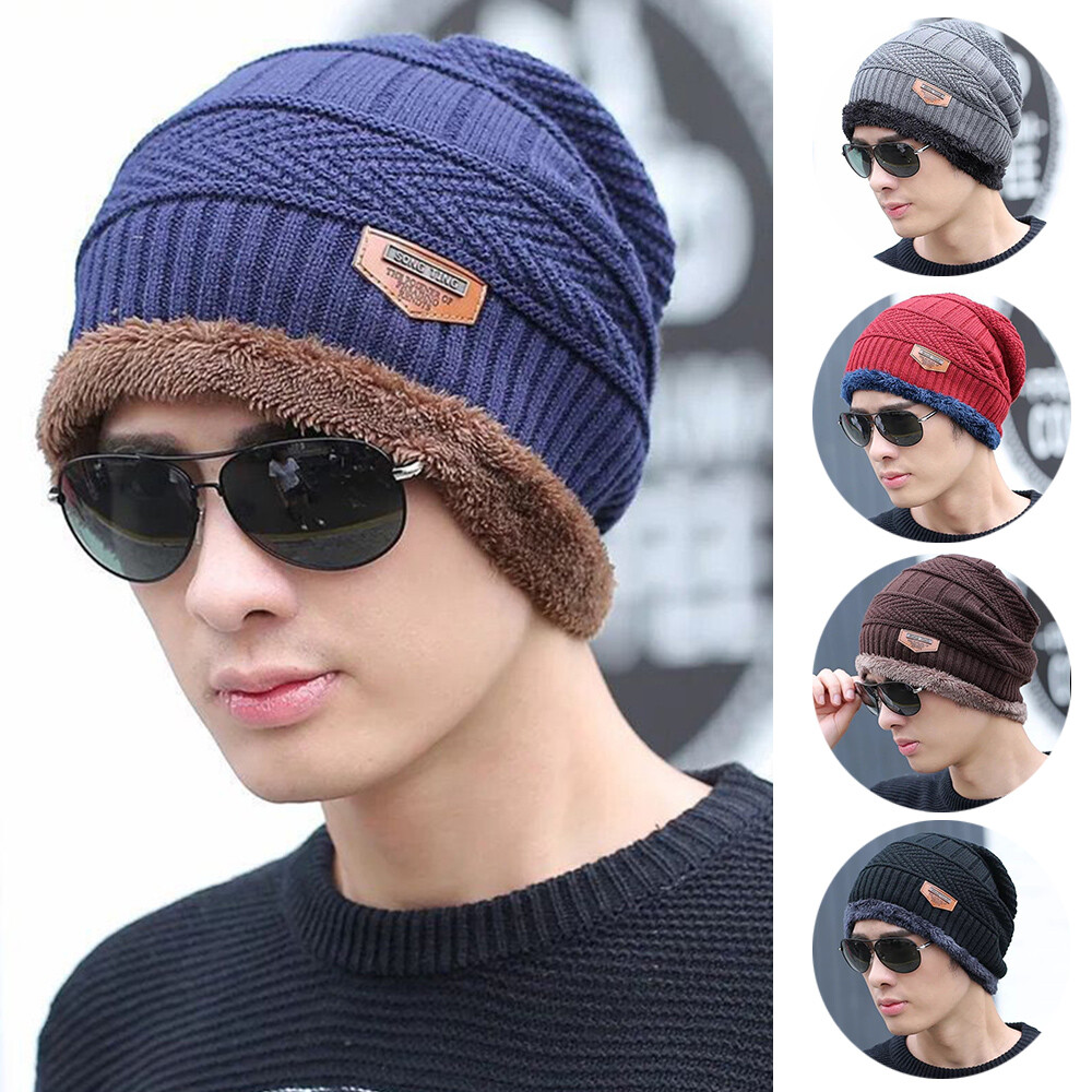 Beanie Hat Knitted Hat Balaclava Bonnet Hats Ear Protection Hat Winter Men Women-image