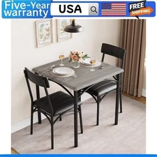 ✅3 Piece Dining Table Set  Kitchen Table and Chairs for 2 Upholstered Chairs