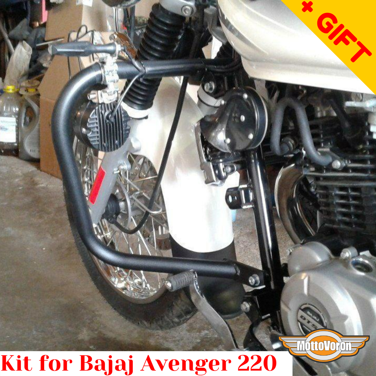 For Bajaj Avenger 220 Rack luggage system Crash bars Side carriers