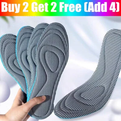 Memory Foam Shoe Insoles For Men Womens Running Trainer Inner Soles Foot Inserts