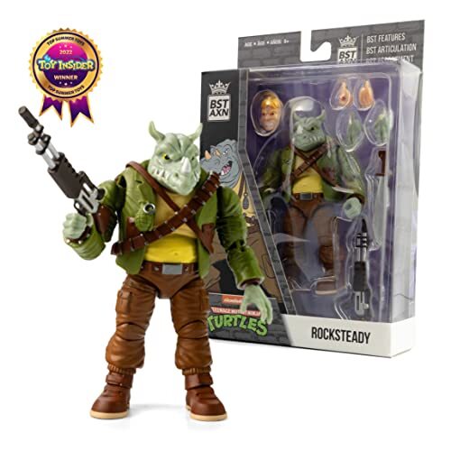 The Loyal Subjects BST AXN Teenage Mutant Ninja Turtles Rocksteady 5" Action ... - Picture 4 of 5