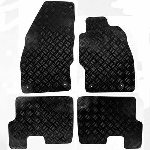 Fits Vauxhall Corsa D & E Tailored Rubber Car Mats 2006 onwards Black