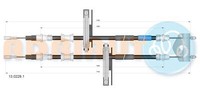 Adriauto Handbremsseil Bremsseil Hinten Passend FüR Ford Focus Turnier