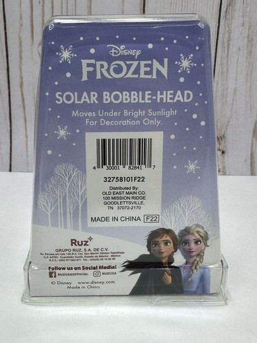 Nuovo Disney Frozen Elsa Giocattolo Testa Bobble ad Alimentazione Solare, Principessa Disney Inverno - Foto 5 di 10