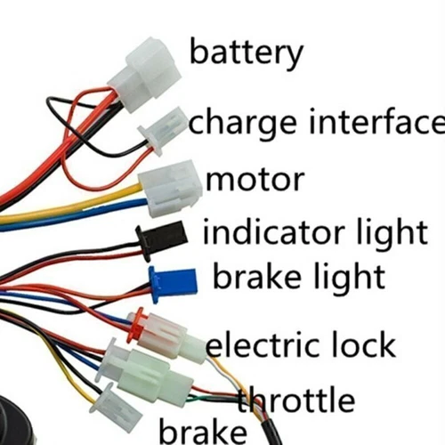 36V 1000W Motor Bürsten Speed Controller Mit Gasgriff Für Elektroroller EBike DE - Bild 5 von 6