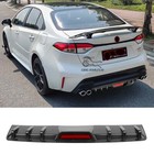 Carbon Fiber Lower Rear Bumper Diffuser Lip Spoiler Canard For Toyota Corolla