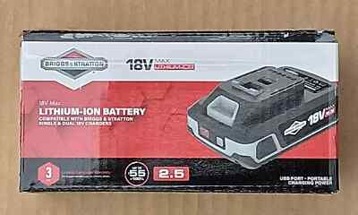 Briggs & Stratton 1697532 18V 2,5Ah Akku mit USB Anschluss