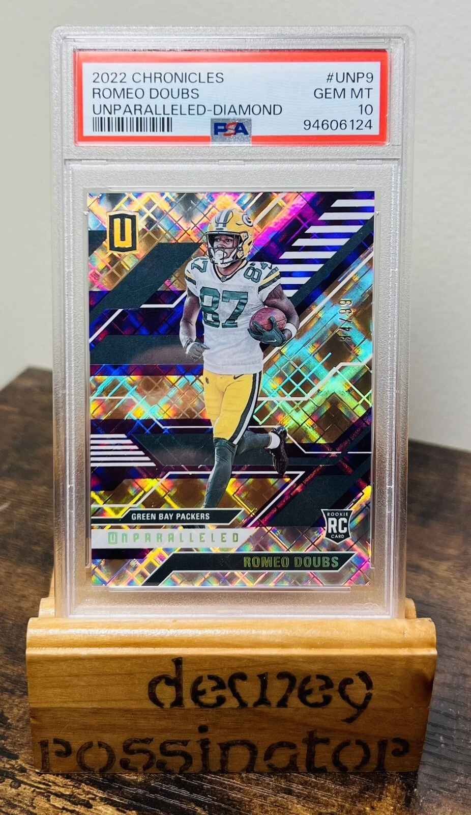 Romeo Doubs Panini Chronicles Unparalleled #UNP9 Diamond