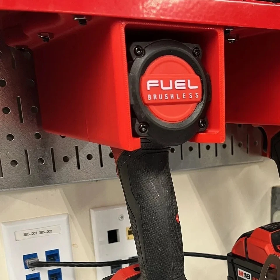 3DPRINTERWORLD Milwaukee Drill holder M18 for Drill and impact driver + FREE GIFT 🎁