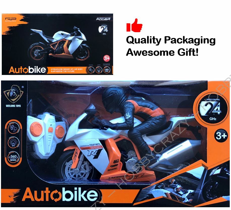 ホビーラジコン MOTO RACING RADIO CONTROL Kids RC Motorbike Toy Remote Control Motorbike 2.4Ghz Radio Moto