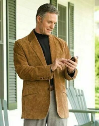 Soft Suede Jacket NEW Style TAN Coat 