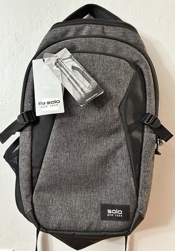 Solo New York Nomad Unbound Travel Backpack, Model Nor701-10 Black & Gray NWT - Picture 3 of 19