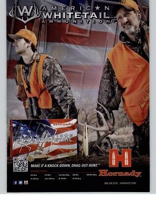 2013 Hornady American Whitetail Ammunition Magazine Print Ad Promo ...