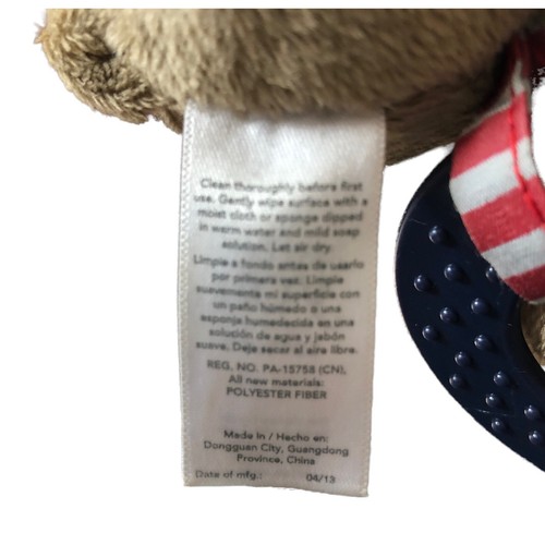 CARTER'S Baby Just One You rattle Bear Chime &Chew teether hang toy stroller 11" - Picture 3 of 4