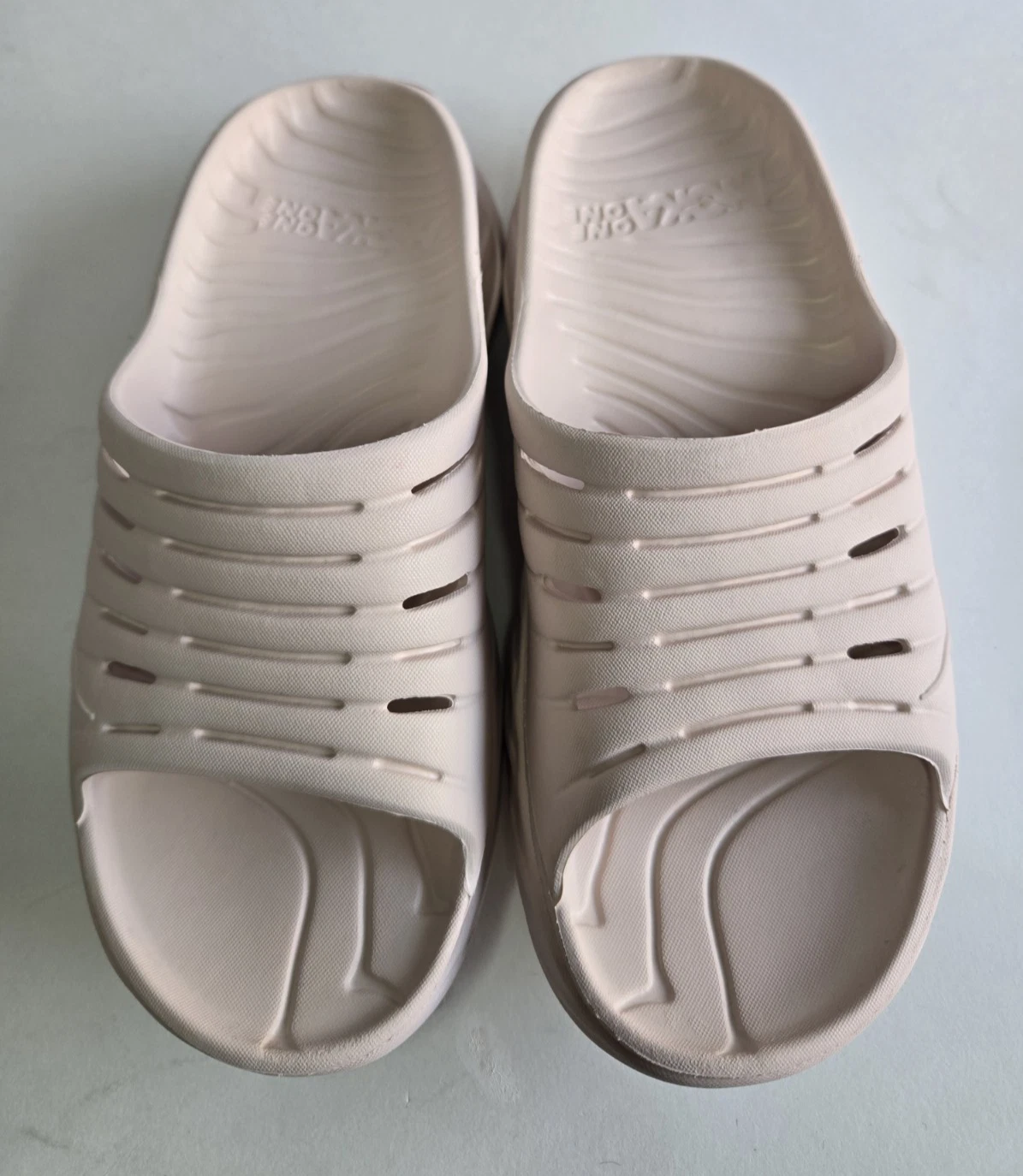 Sandali Hoka one One Ora Recovery Slide da uomo taglia US 9 donna taglia US 11 rosa beige