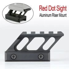 Offset High Profile Riser Mount fits Picatinny 20mm Rail For Red Dot Sight