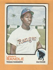 Lenny Randle Texas Rangers 1973 Topps #378 Arizona State Sun Devils