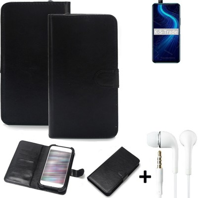 Handy Hülle Wallet Case für Huawei Honor X10 5G + kopfhörer Handy Schutz Hül